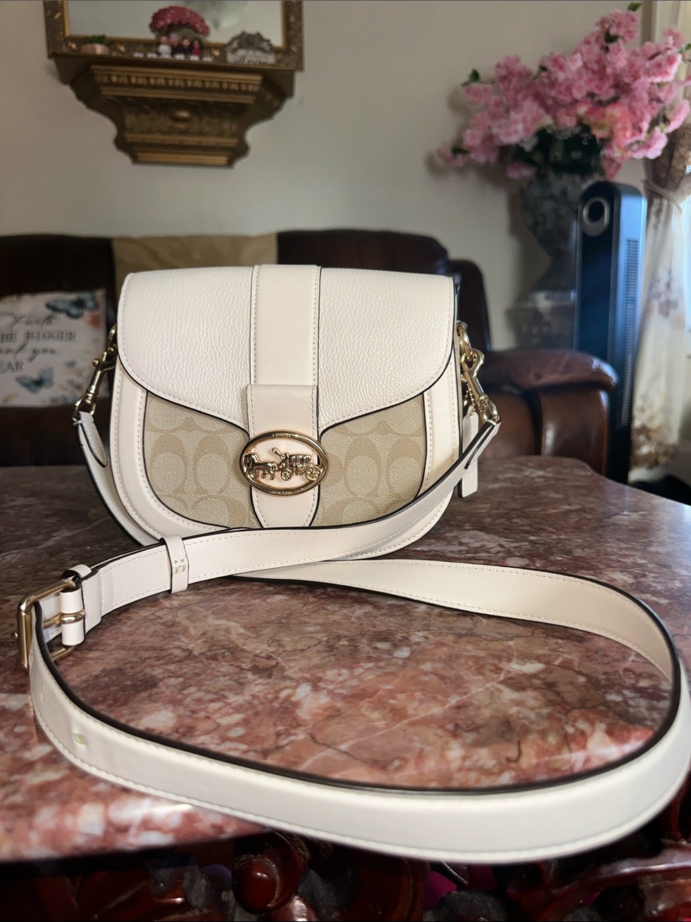 Coach Georgie saddle crossbody/clutch